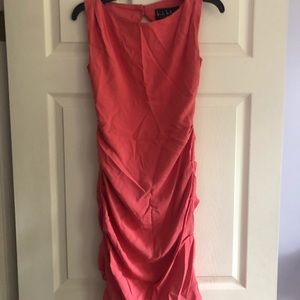 Nicole Miller collection coral dress size 2